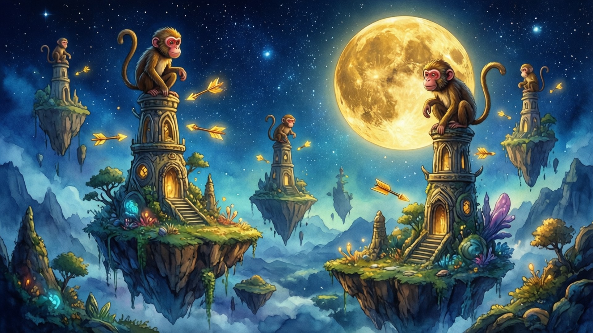 Bloon Island Dreamscape by Wallpapers.art Studio