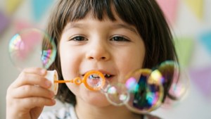 Blowing Rainbow Bubbles