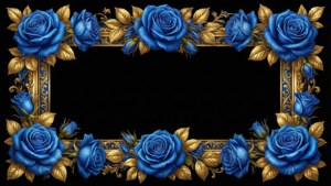 Blue and Gold Royal Border