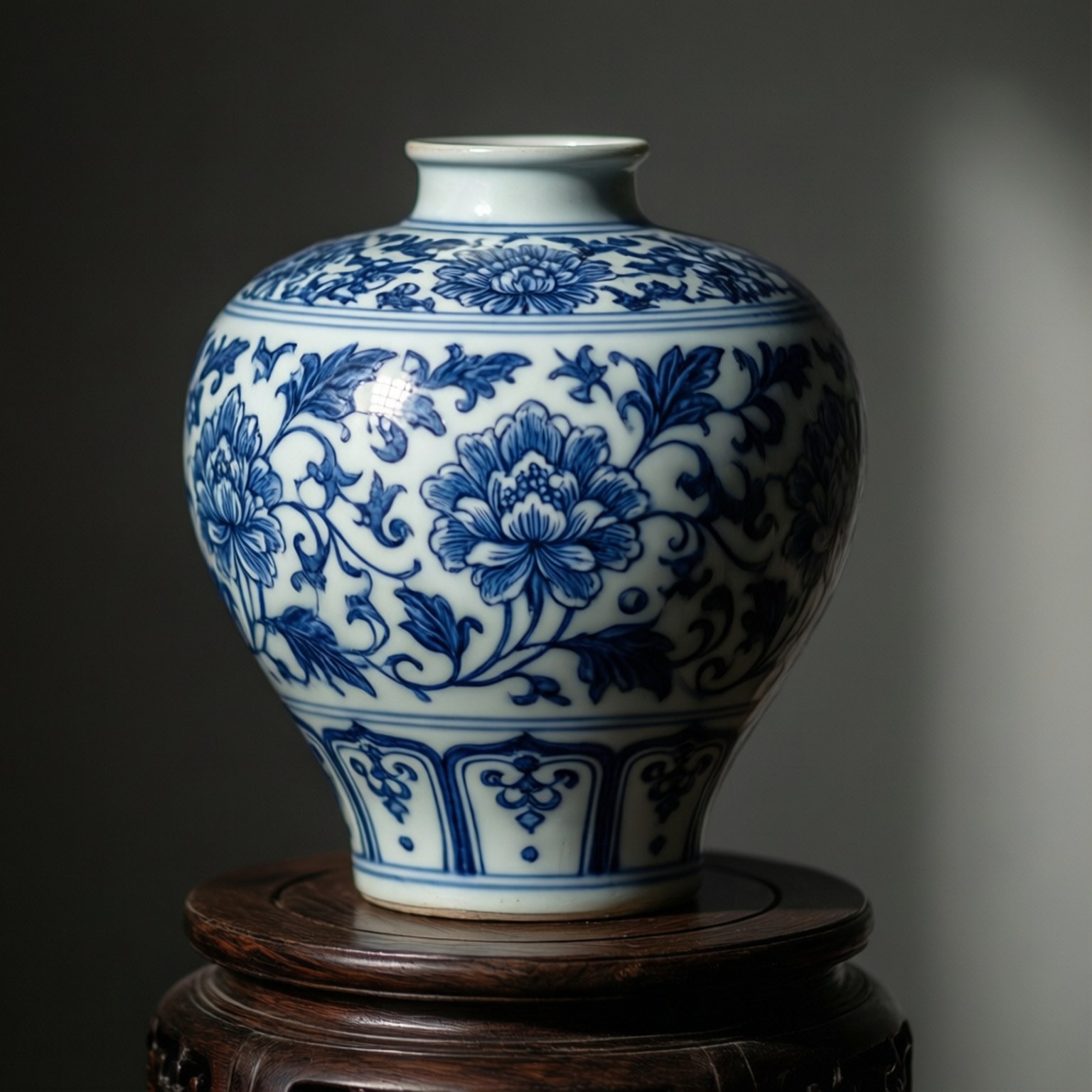 Blue and White Elegance by Wallpapers.art Studio