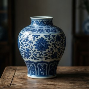 Blue and White Vase