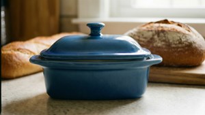 Blue Butter Dish