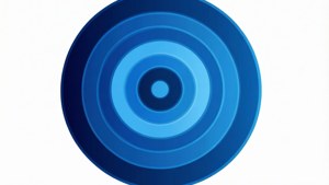 Blue Concentric Circles