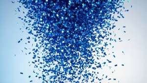 Blue Confetti Deluge