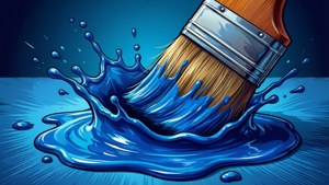 Blue Drip Splash
