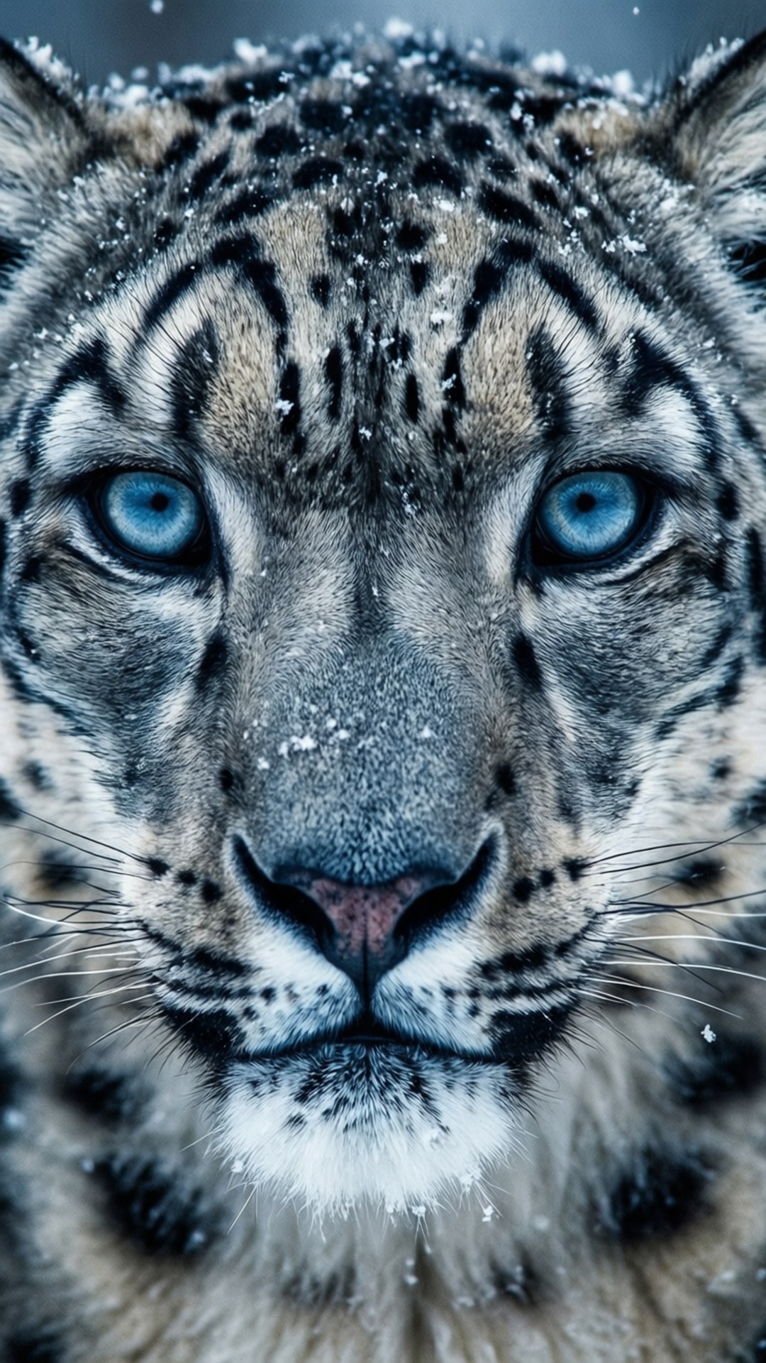Blue Eyes Winter Gaze by Wallpapers.art Studio