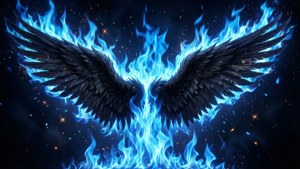 Blue Fire Wings