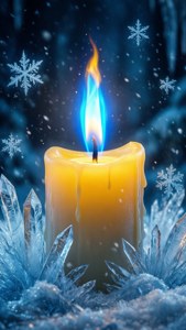 Blue Flame Candle