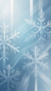 Blue Geometric Snow