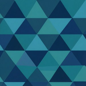 Blue Geometric Triangles