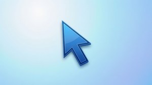 Blue Gradient Arrow Pointer