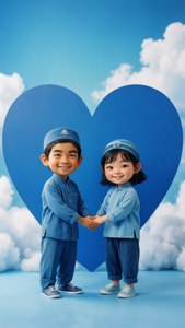 Blue Heart Aesthetic