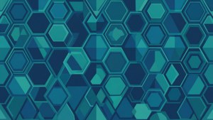 Blue Hexagon Seamless