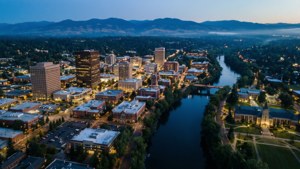 Blue Hour Aerial