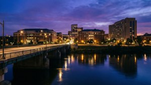 Blue Hour Campus Panorama