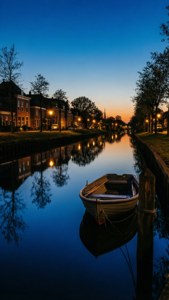 Blue Hour Canal in Meppel