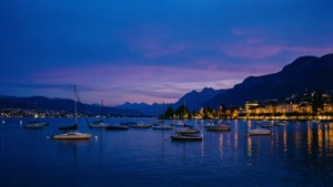 Blue Hour Over Lake