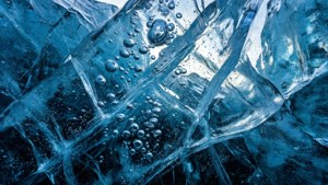 Blue Ice Abstract