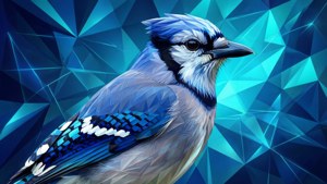 Blue Jay Low-Poly