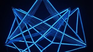 Blue LED Geometric
