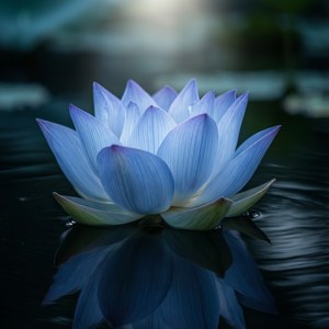 Blue Lotus Water Reflection