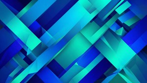 Blue Low Poly Parallelograms