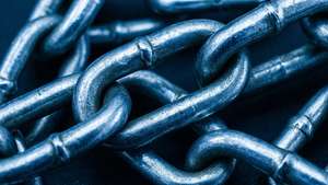 Blue Metallic Chain