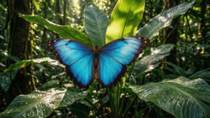 Blue Morpho Flight