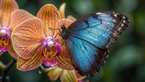 Blue Morpho Orchid Rest