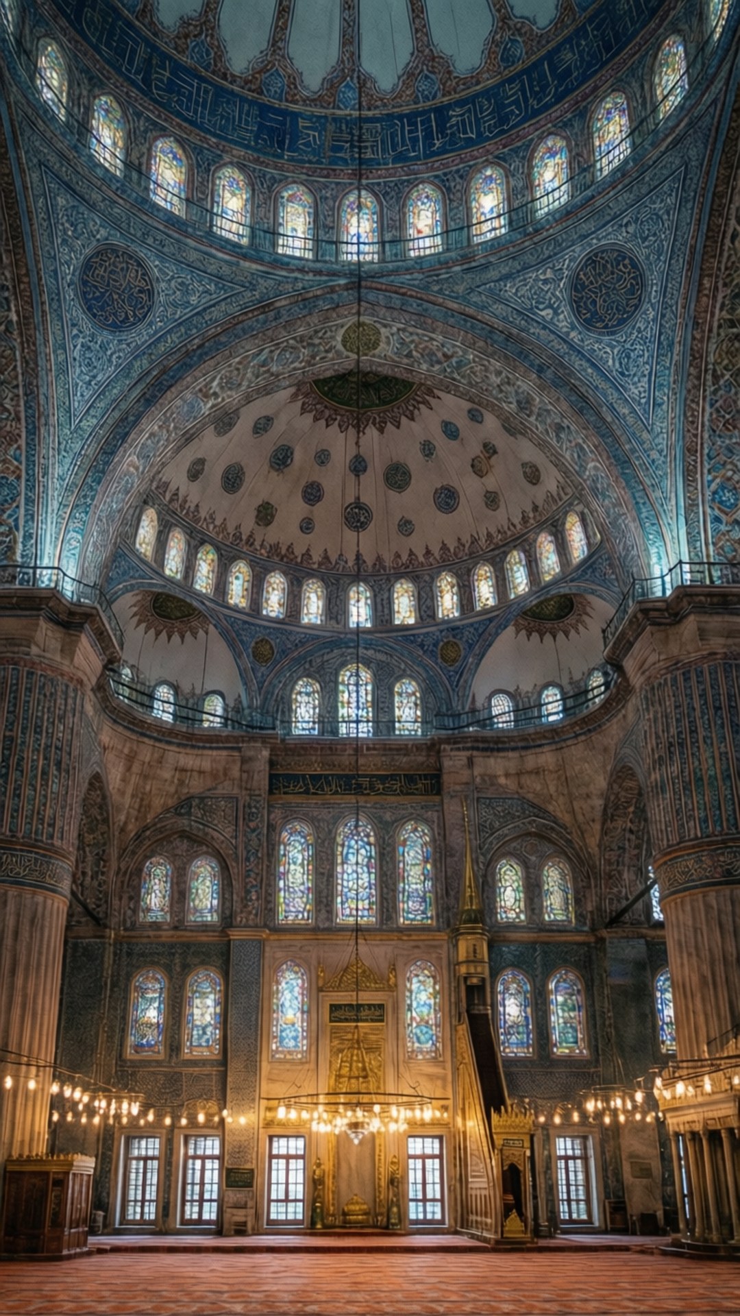 Blue Mosque Majestic Interior by Wallpapers.art Studio