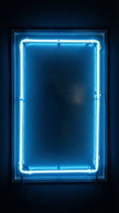 Blue Neon Frame