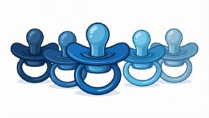 Blue Pacifiers Row