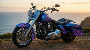 Blue Purple Flames