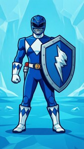 Blue Ranger Shield Vector
