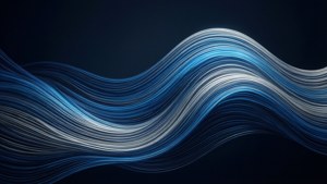 Blue Silver Wave