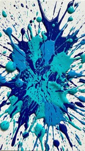 Blue Splatter