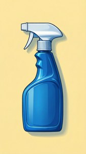 Blue Spray Bottle Minimal