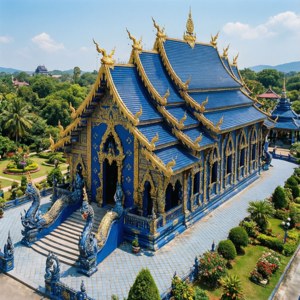 Blue Temple from Above