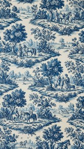 Blue Toile de Jouy