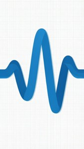 Blue Waveform on White