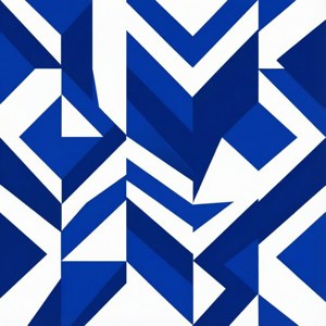 Blue White Geometry