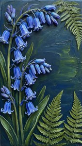Bluebell Fern Corner Design