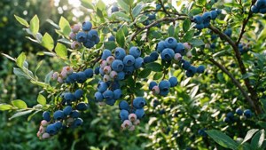 Blueberry Bush Harvest