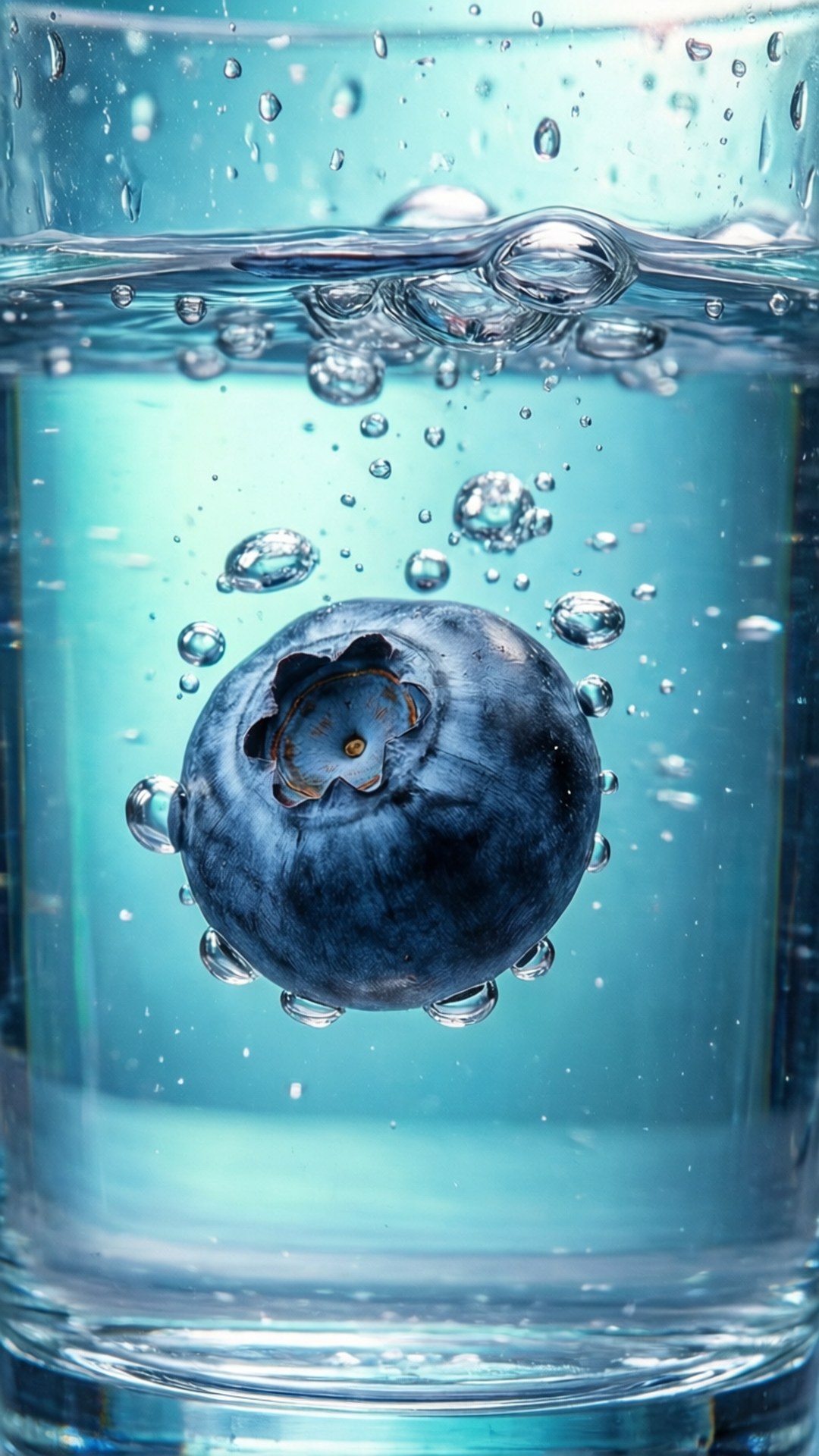 Blueberry in Water by Wallpapers.art Studio