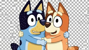 Bluey and Bingo Hug