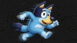 Bluey Running Playfully