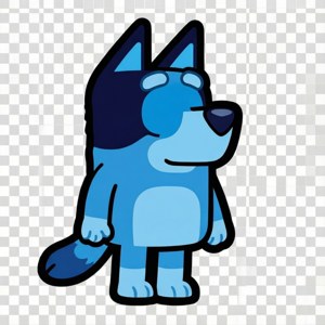 Bluey Silhouette Minimal