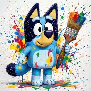 Bluey the Artist