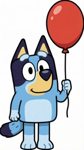 Bluey With Balloon