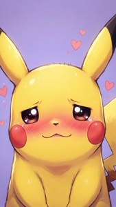 Blushing Pikachu Face